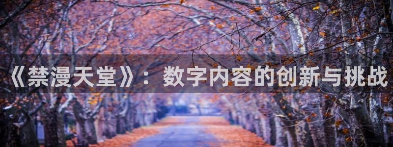 age漫画网：《禁漫天堂》：数字内容的创新与挑战